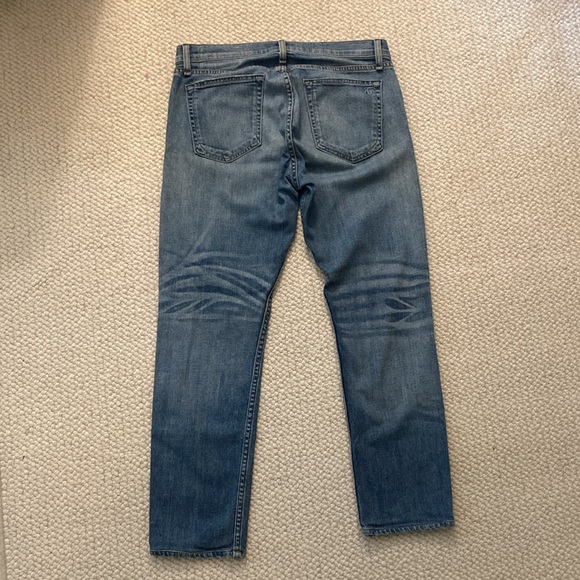Rag and Bone standard issue slim leg soft denim jeans. - Picture 2 of 3